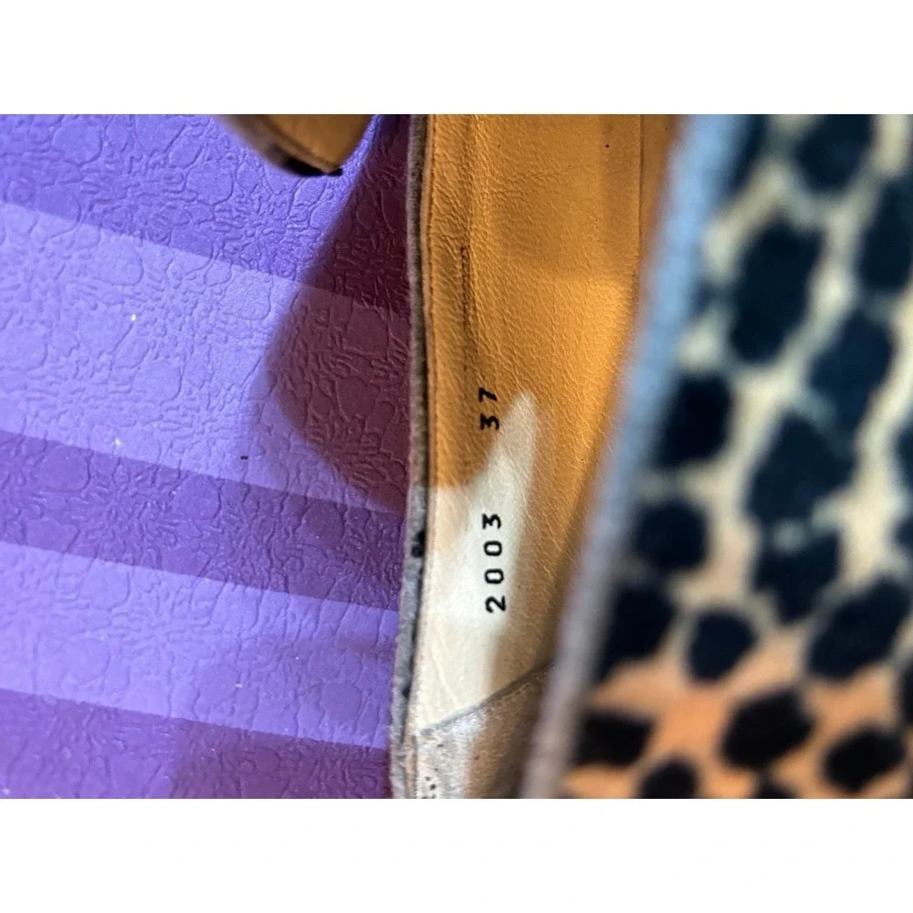 bloomingdales Animal Print made In Italy Shoes size 5.5 - Picture 6 of 9